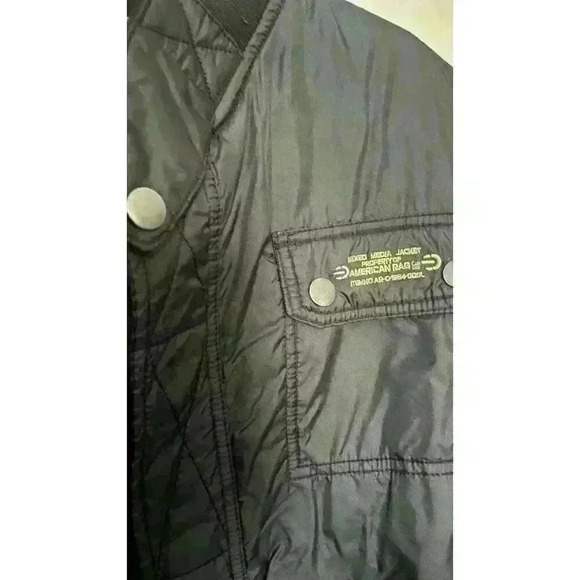 American Rag CIE Mixed Media Black Jacket X-Large - Picture 2 of 4